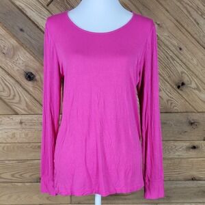 Vera Bradley Womens Shirt Pullover Sweatshirt Long Sleeve Pink Size Large